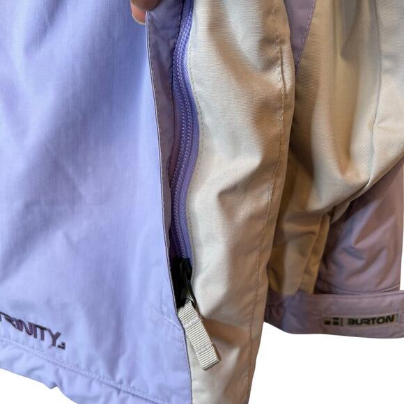 BURTON Snowboard Ski Jacket in Purple and Gray Girls Size 14 - 16 - Picture 5 of 15